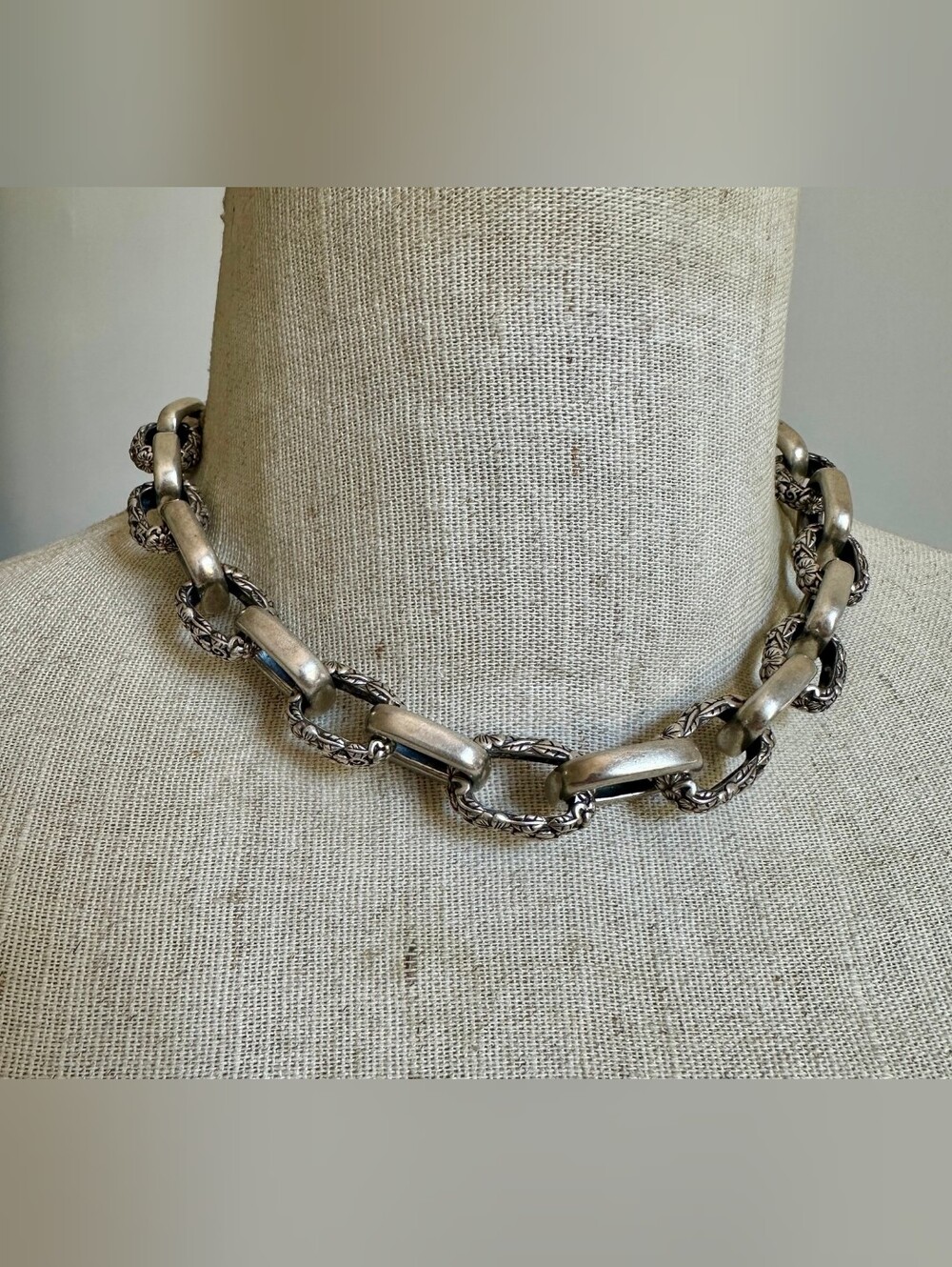 JAI by John Hardy SterlingSilver 925 Forget Me Not Chunky Chain Necklace